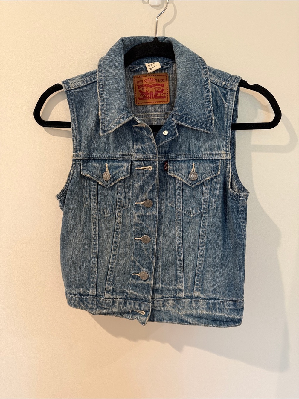 Levi's Sleeveless Denim Jacket Vest XS